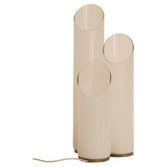 Lampe de table à cylindre en verre Att. à Carlo Nason pour Mazzega