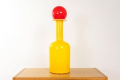 Glass Danish Gluvas Vase by Holmegaard