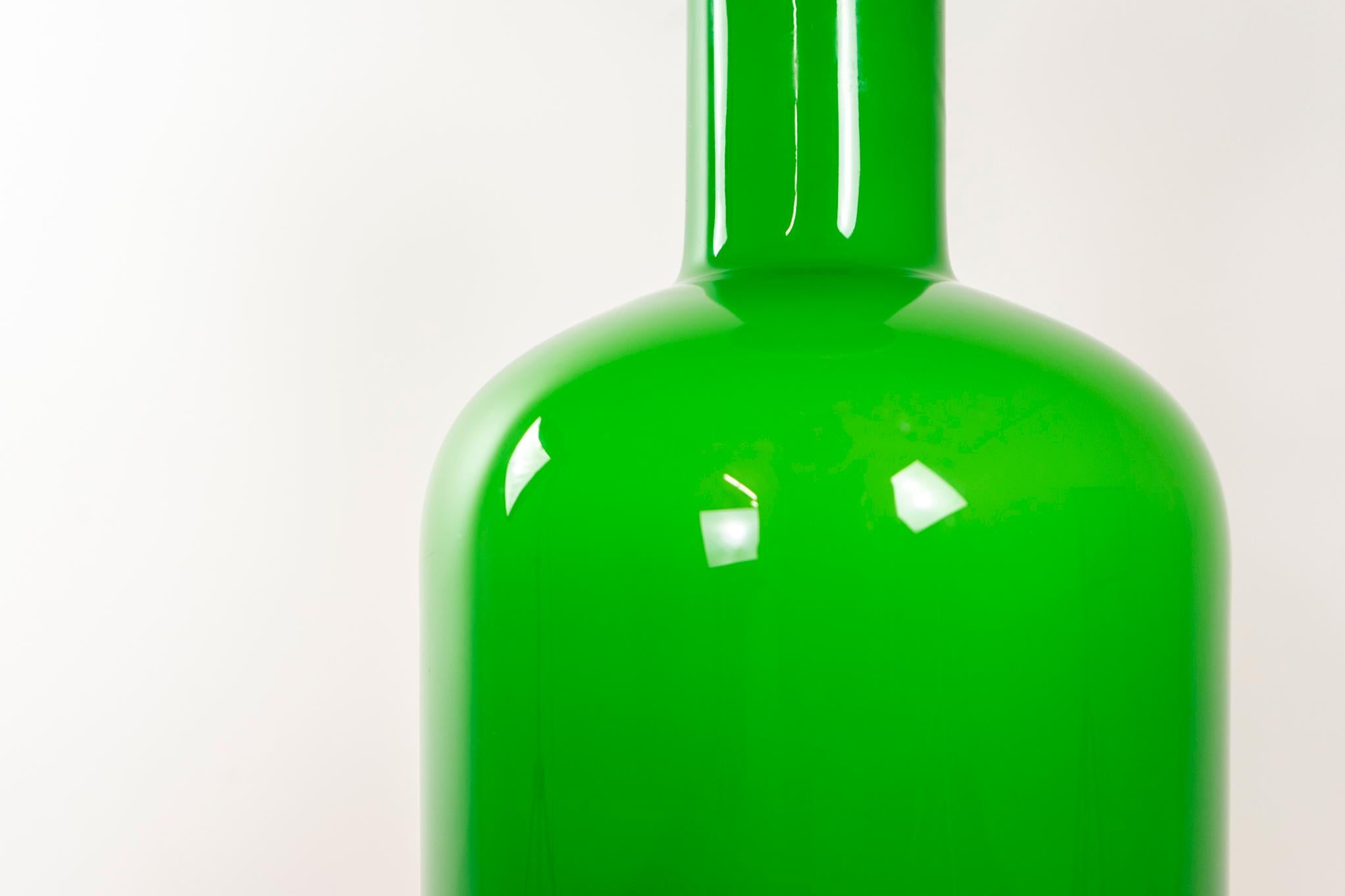 Danois Vase en verre danois Gluvas par Holmegaard en vente