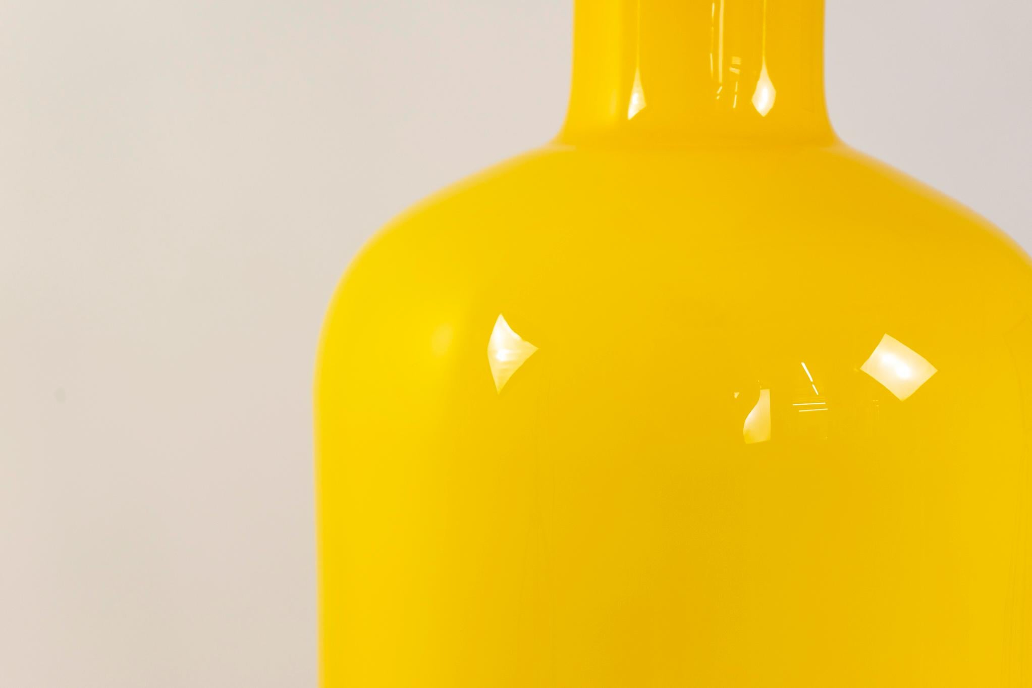 Blown Glass Glass Danish Gluvas Vase by Holmegaard For Sale