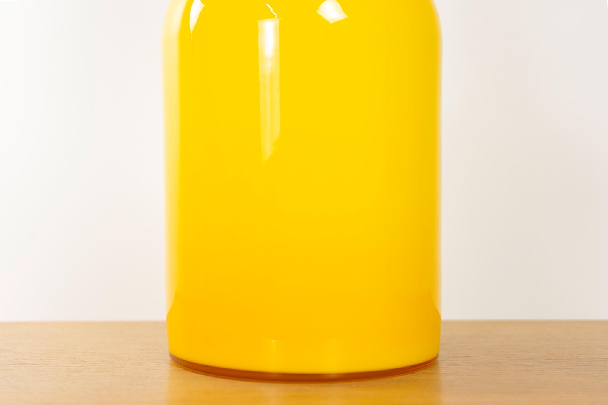 Glass Danish Gluvas Vase by Holmegaard For Sale 1