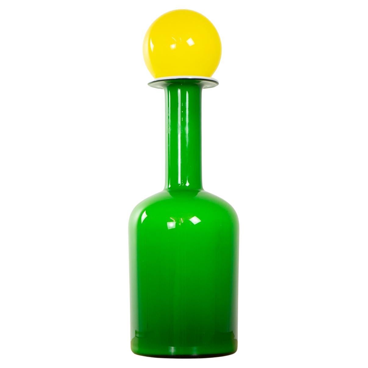 Vase en verre danois Gluvas par Holmegaard en vente