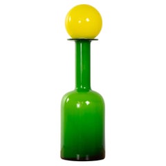 Jarrón de cristal danés Gluvas de Holmegaard