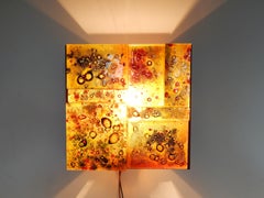 Glass De Stijl Inspired Wall Sconce for RAAK Amsterdam, 1960s