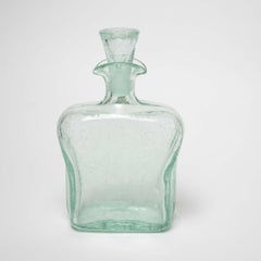 Glass Decanter by Ture Berglund for Stockholm Skansens Glasbruk, Sweden, c. 1940