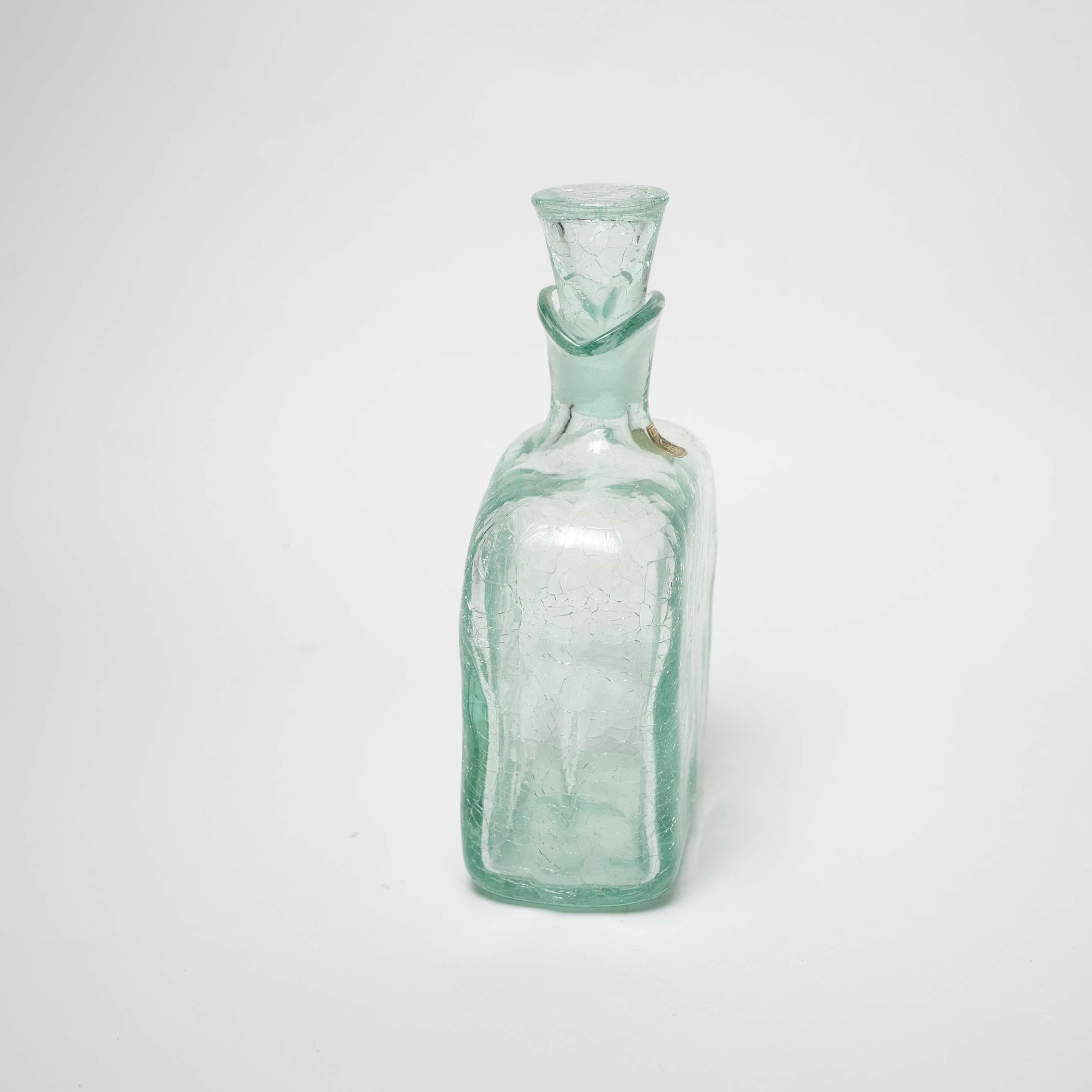 Glaskaraffe von Ture Berglund für Stockholm Skansens Glasbruk, Schweden, um 1940 im Zustand „Hervorragend“ im Angebot in New York, NY