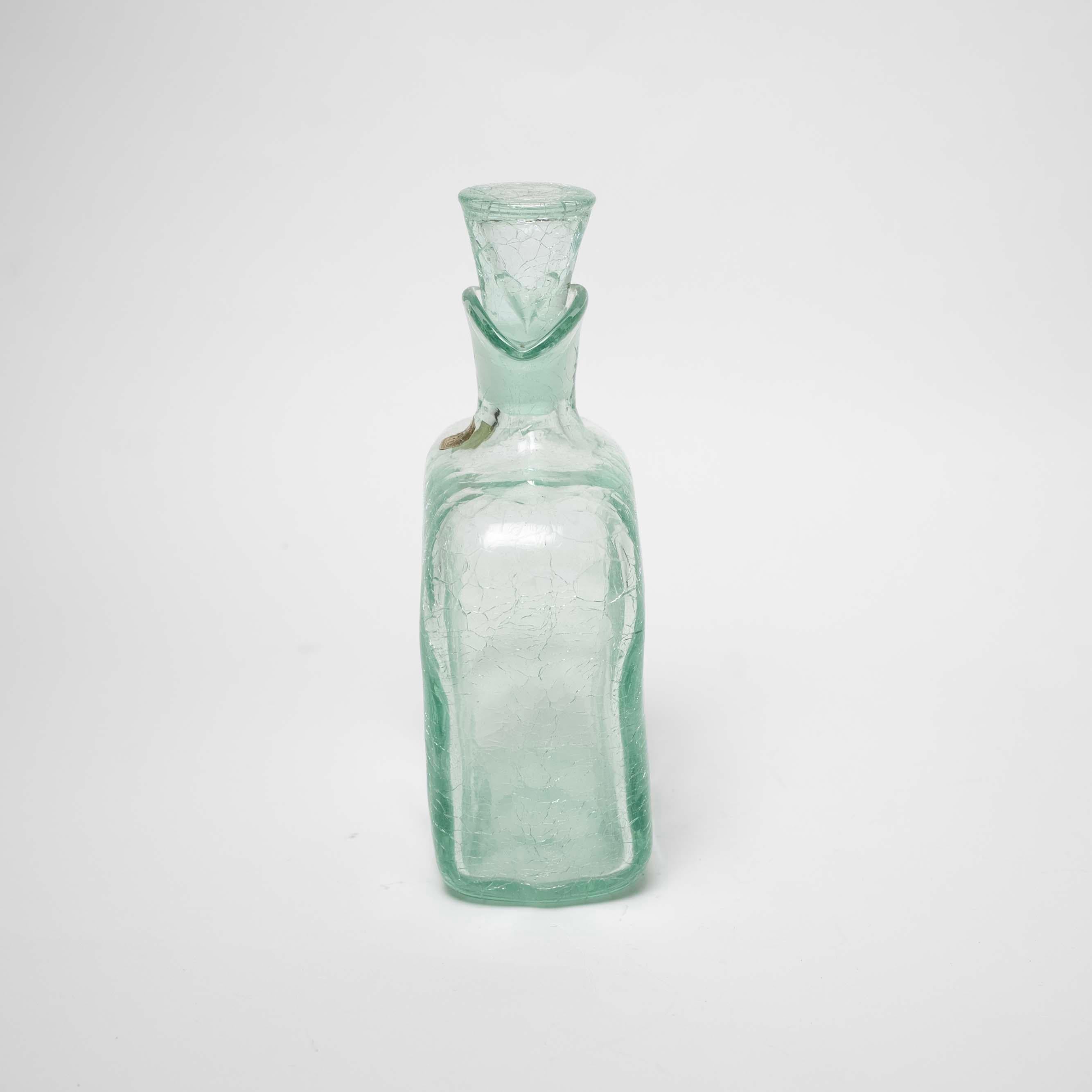 Glaskaraffe von Ture Berglund für Stockholm Skansens Glasbruk, Schweden, um 1940 im Angebot 1