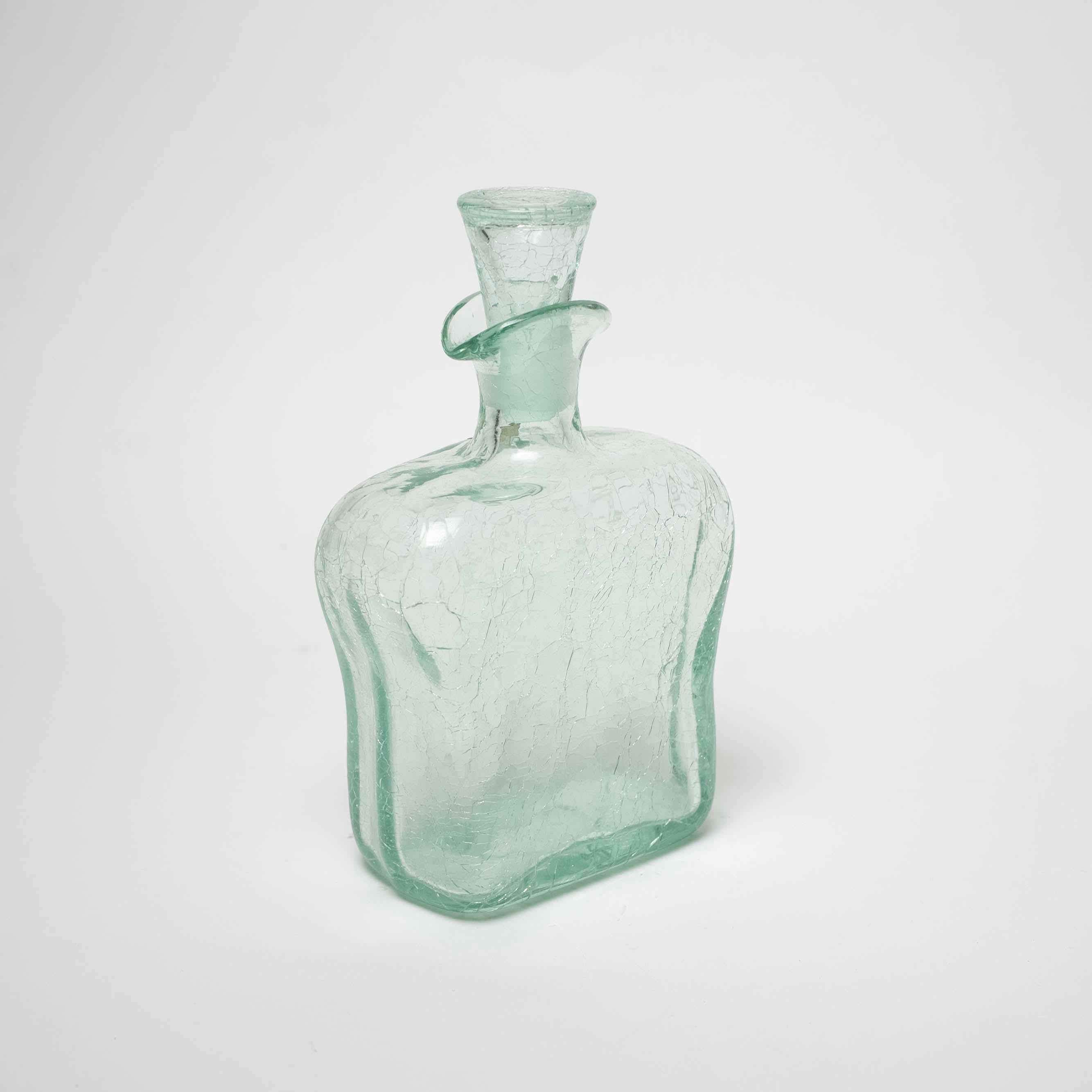Glaskaraffe von Ture Berglund für Stockholm Skansens Glasbruk, Schweden, um 1940 im Angebot 2
