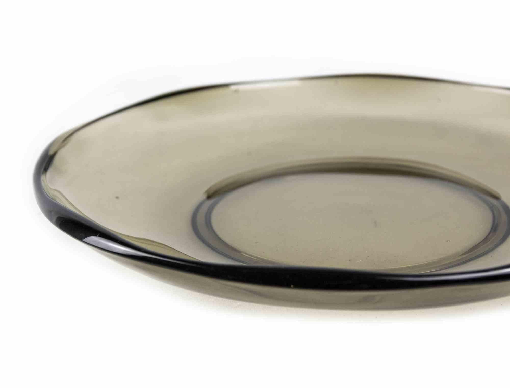Plato decorativo de cristal, Italia, años 70 Italiano en venta