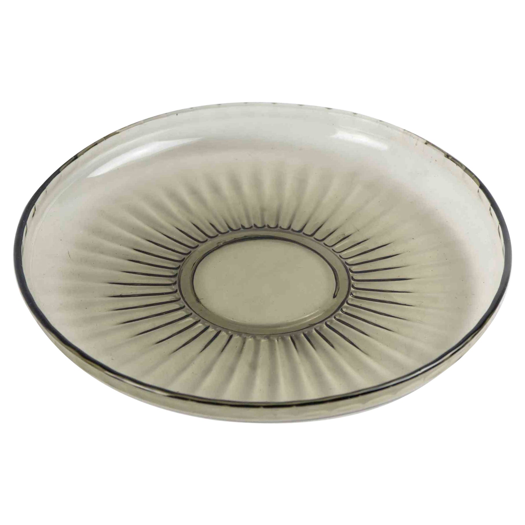 Dekorativer Teller aus Glas, Italien, 1970er Jahre