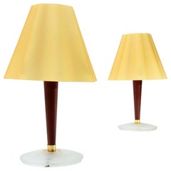 Vintage Glass Diffuser Table Lamp by Fabbian, 1990s, Set of 2