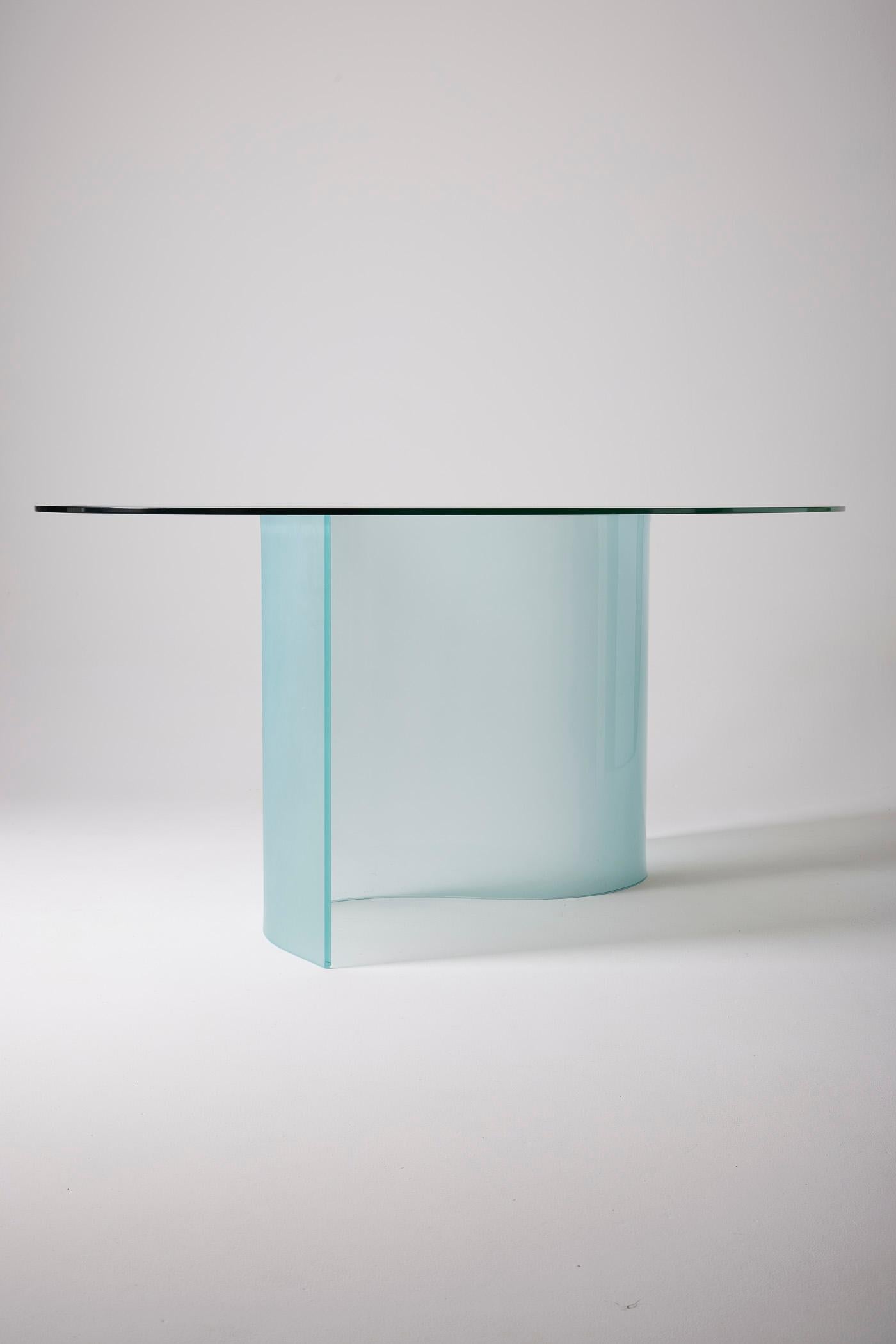 Glass dining table 8