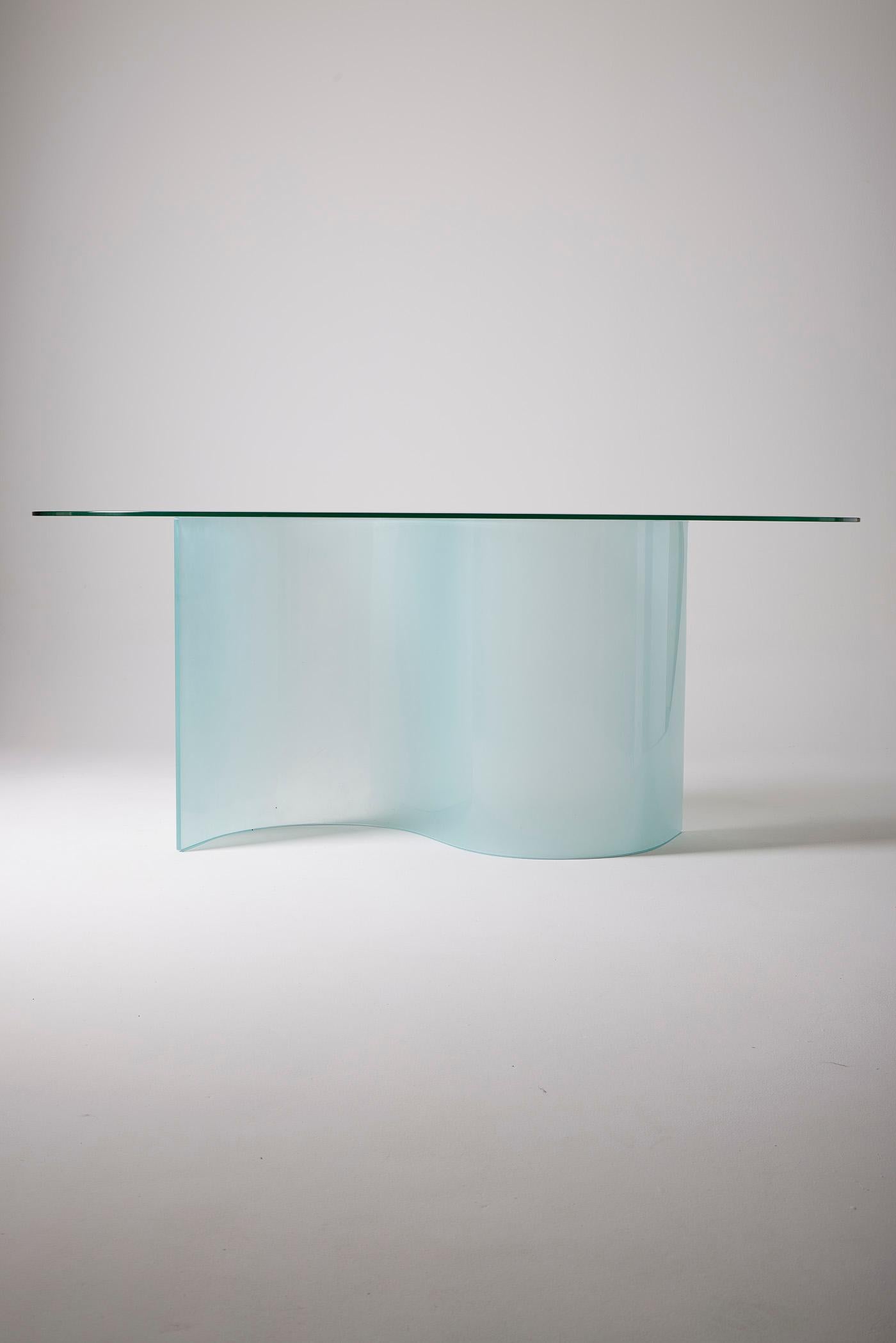 Glass dining table 10