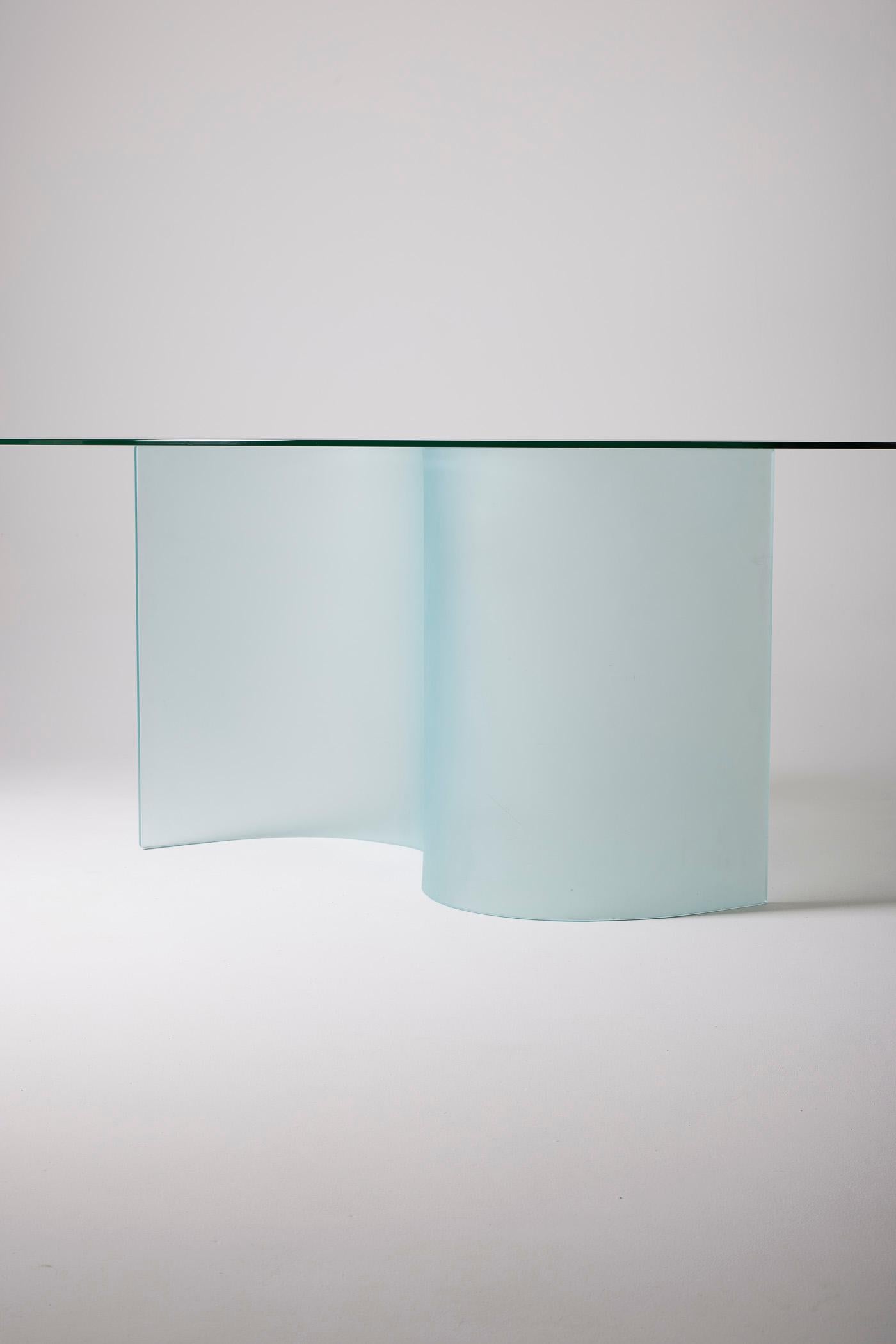 French Glass dining table