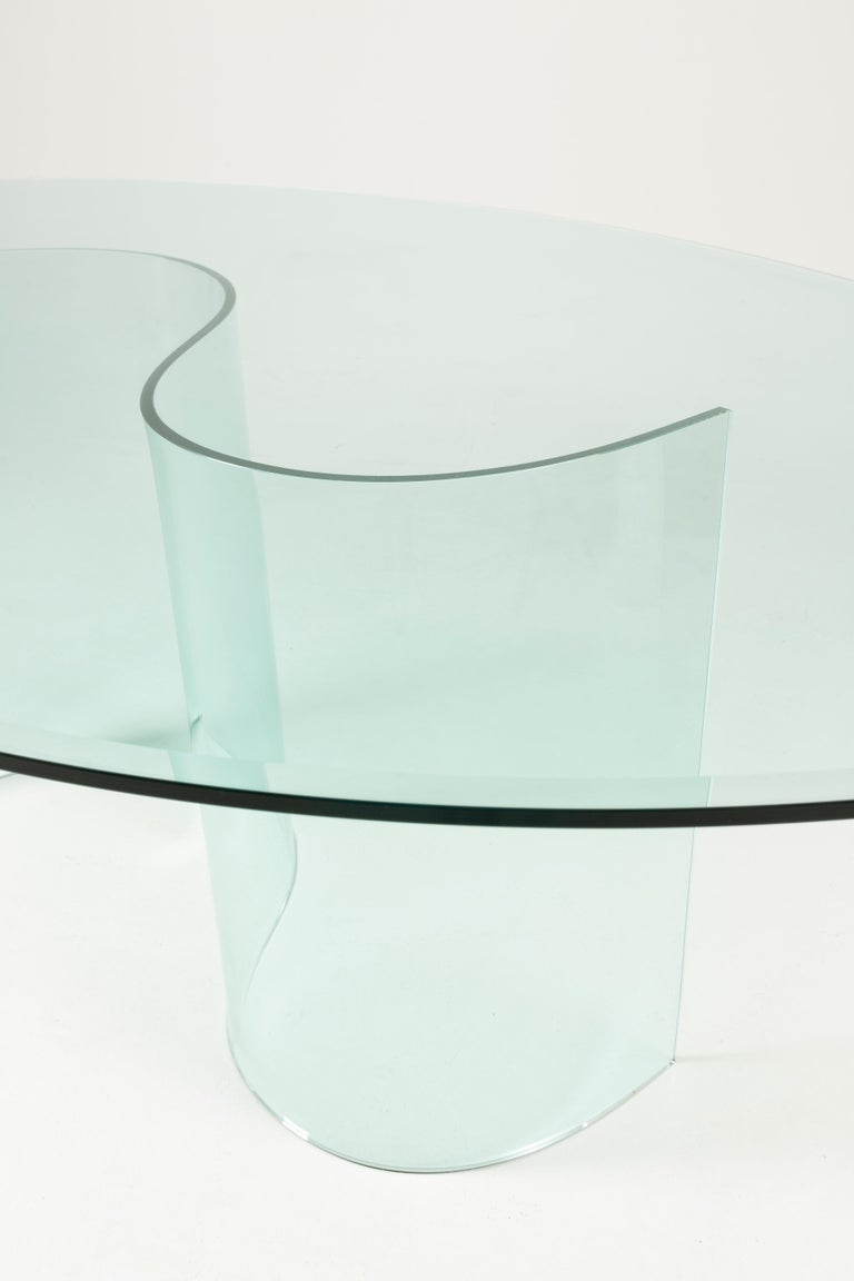 Glass Dining Table For Sale at 1stDibs