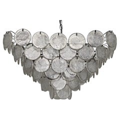 Glass Disc Fringe Chandelier