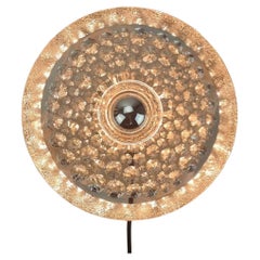 Glass Disc Wall Sconce / Flush Mount, Koch & Lowy by Peill Putzler, Germany
