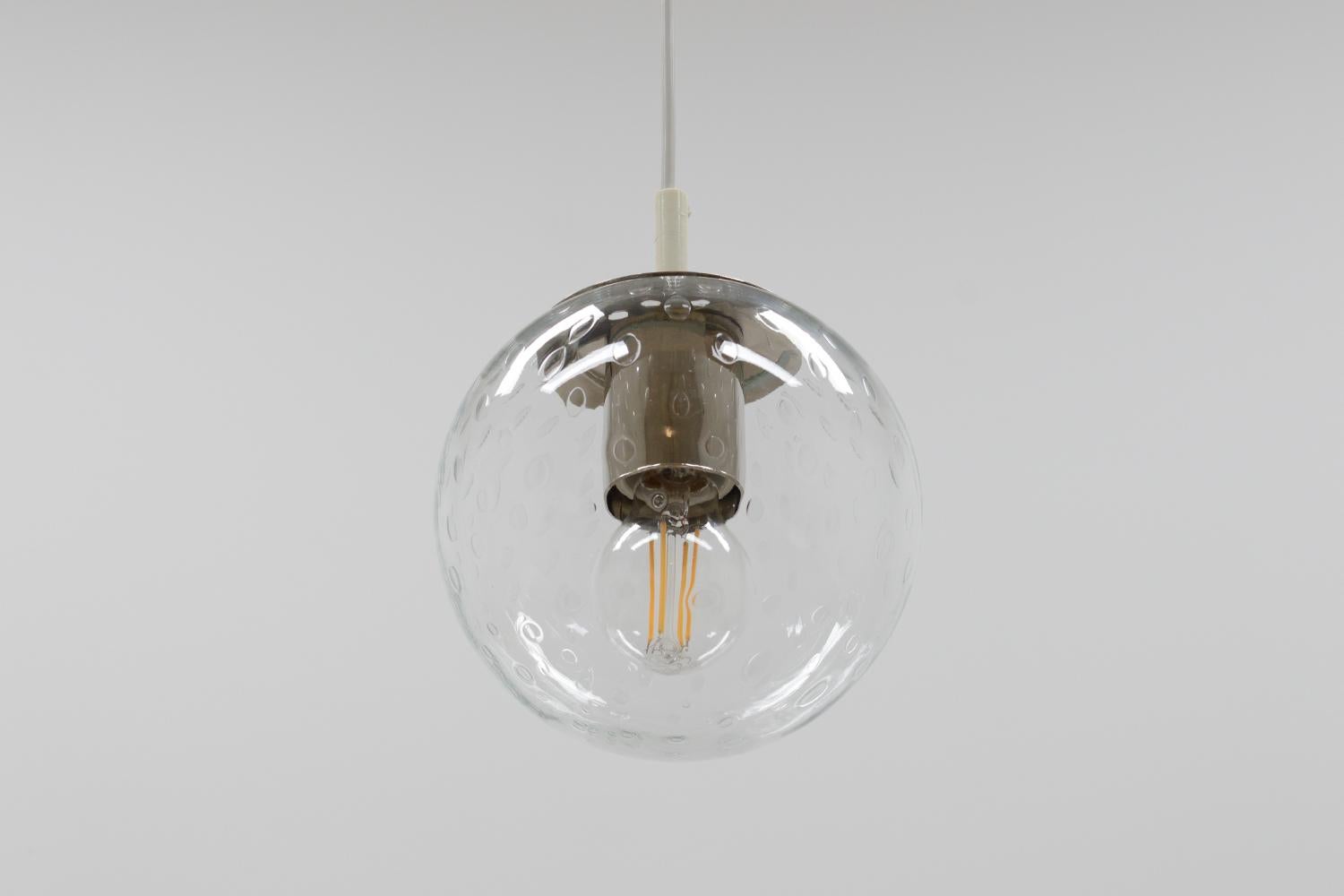 Dutch Glass Drop Pendant B-1224 by RAAK Amsterdam, 60s The Netherlands