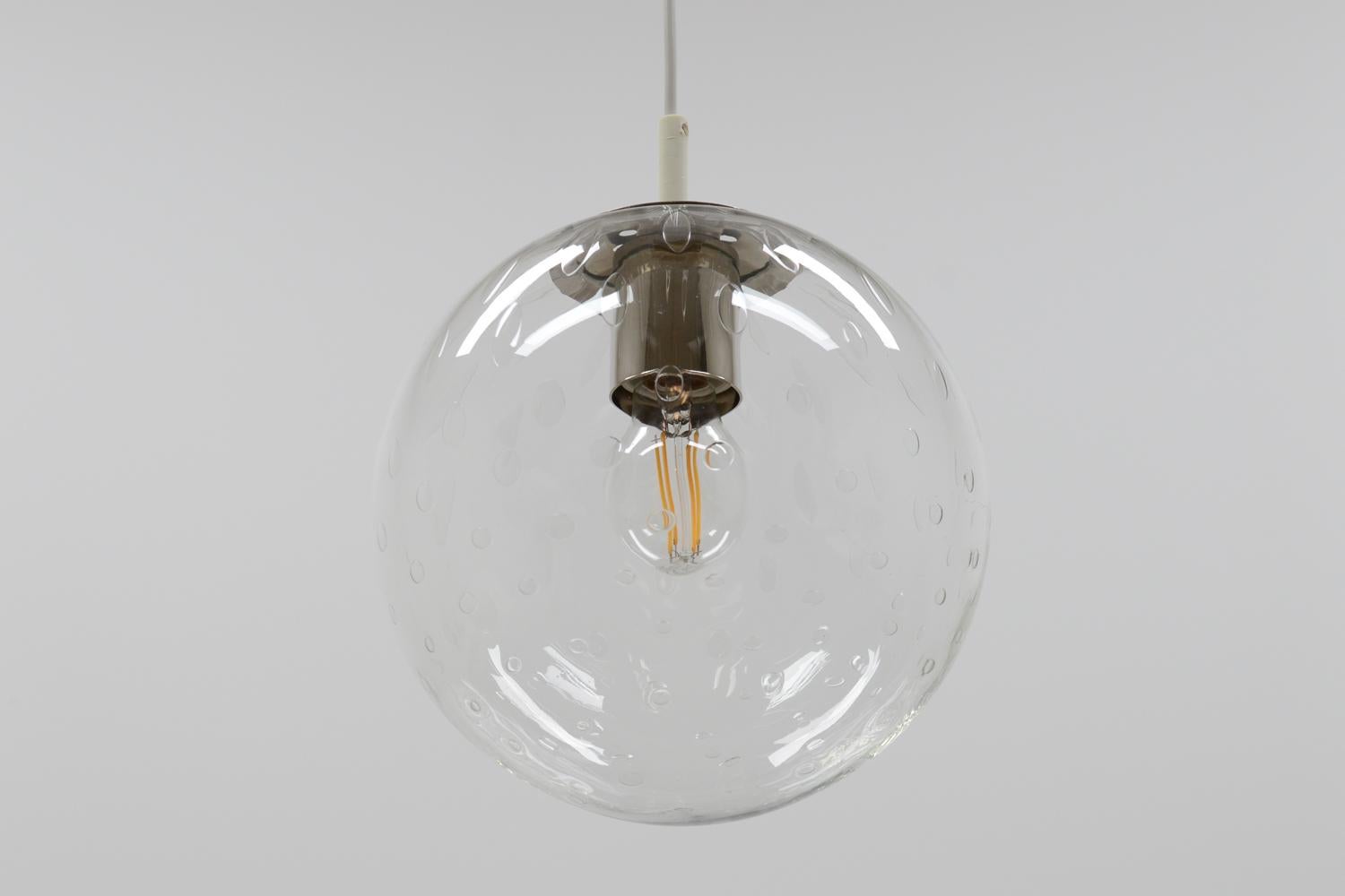 Mid-Century Modern Glass Drop Pendant B-1226 by RAAK Amsterdam, 60s The Netherlands