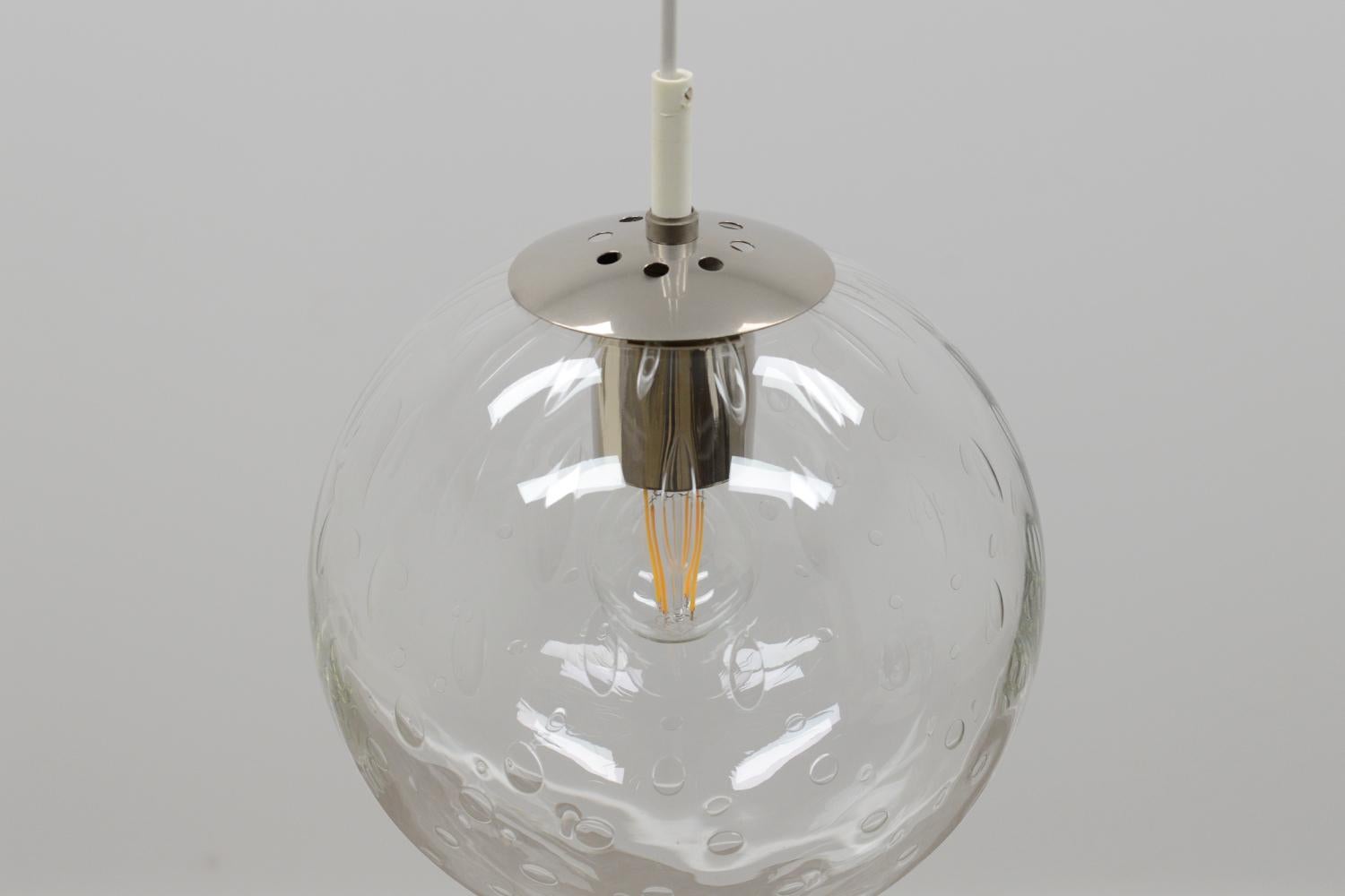 Dutch Glass Drop Pendant B-1226 by RAAK Amsterdam, 60s The Netherlands