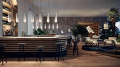 GLASS DROP Suspension lamp in Chrome by Diesel Living with Lodes