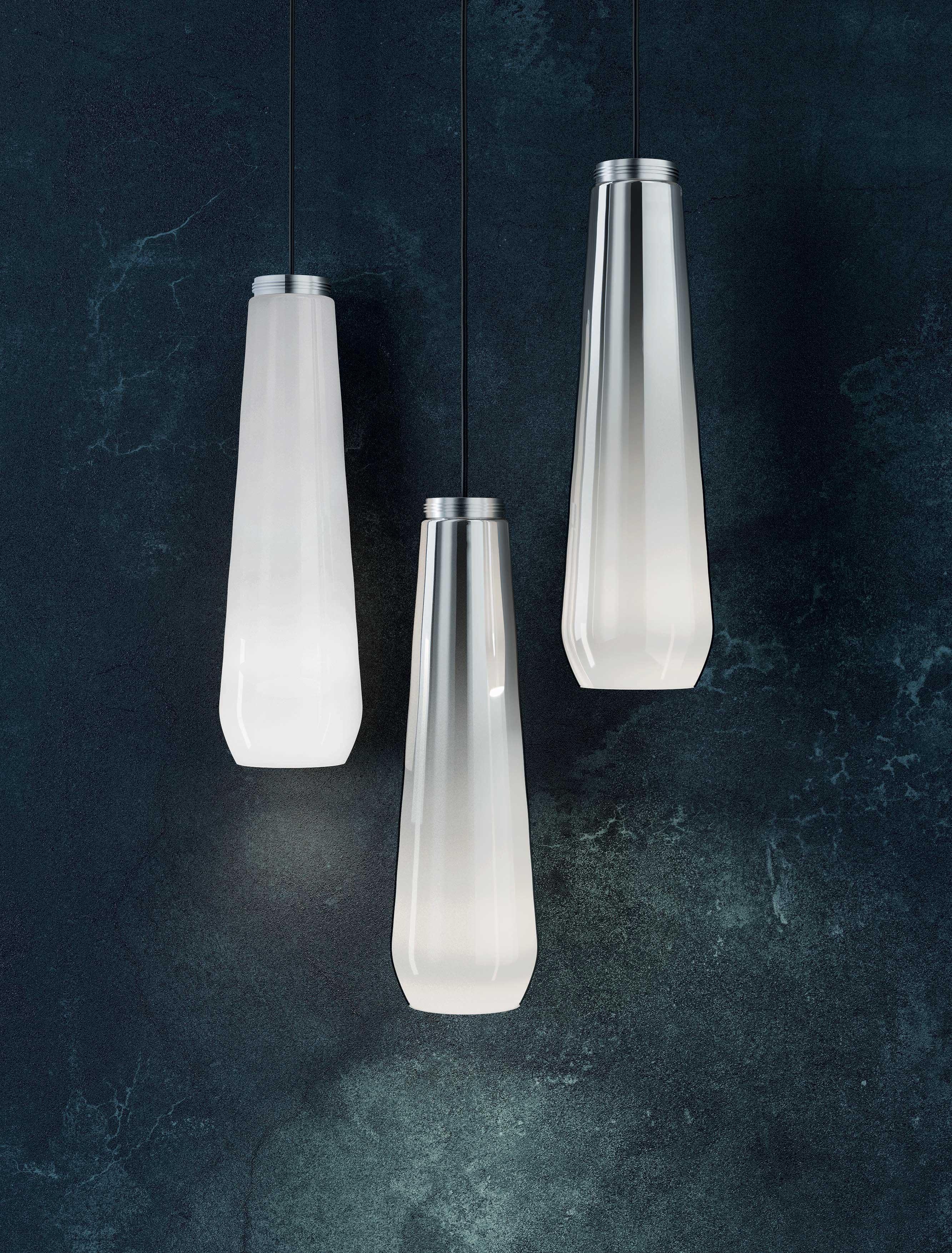 GLASS DROP Lampada a sospensione in cromo di Diesel Living con Lodes In condizioni Nuovo in vendita a Brooklyn, NY