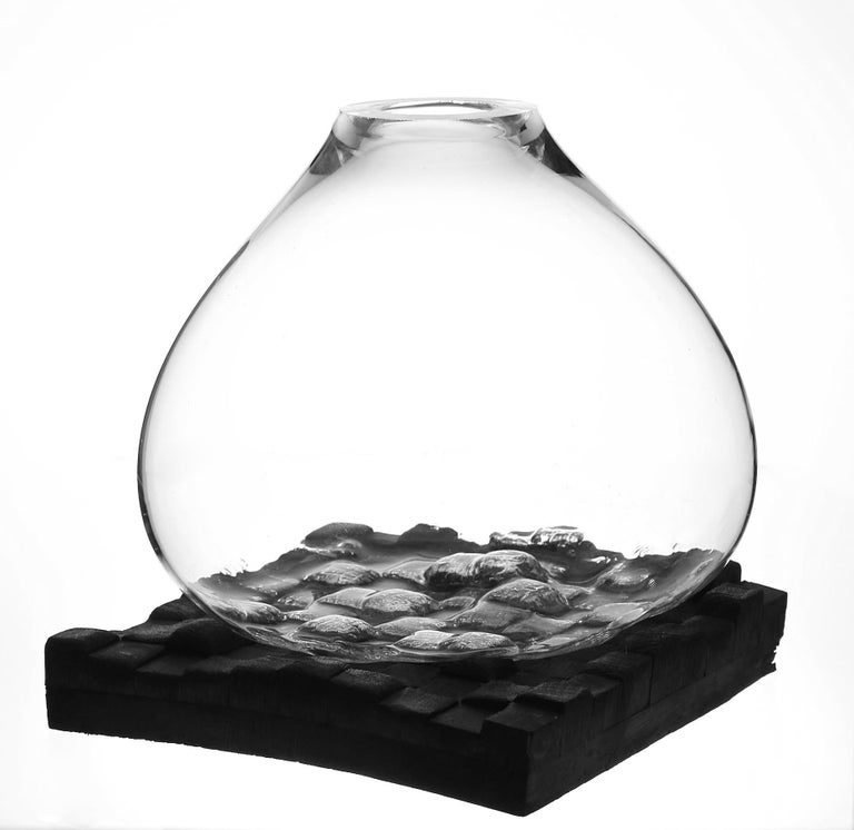 Glass Drop Vase by Alexey Drozhdin For Sale at 1stDibs