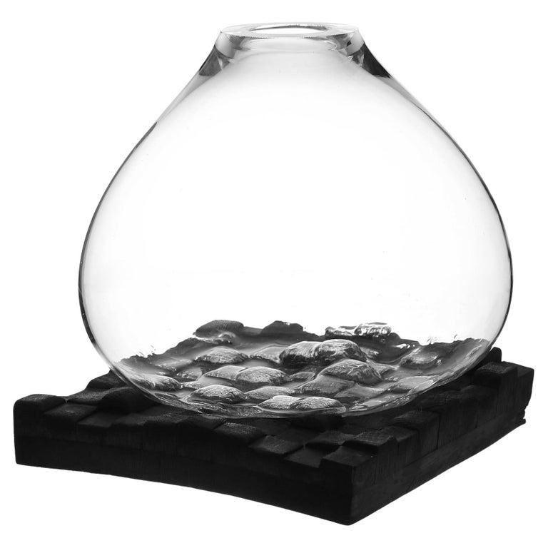 Glass Drop Vase by Alexey Drozhdin For Sale at 1stDibs