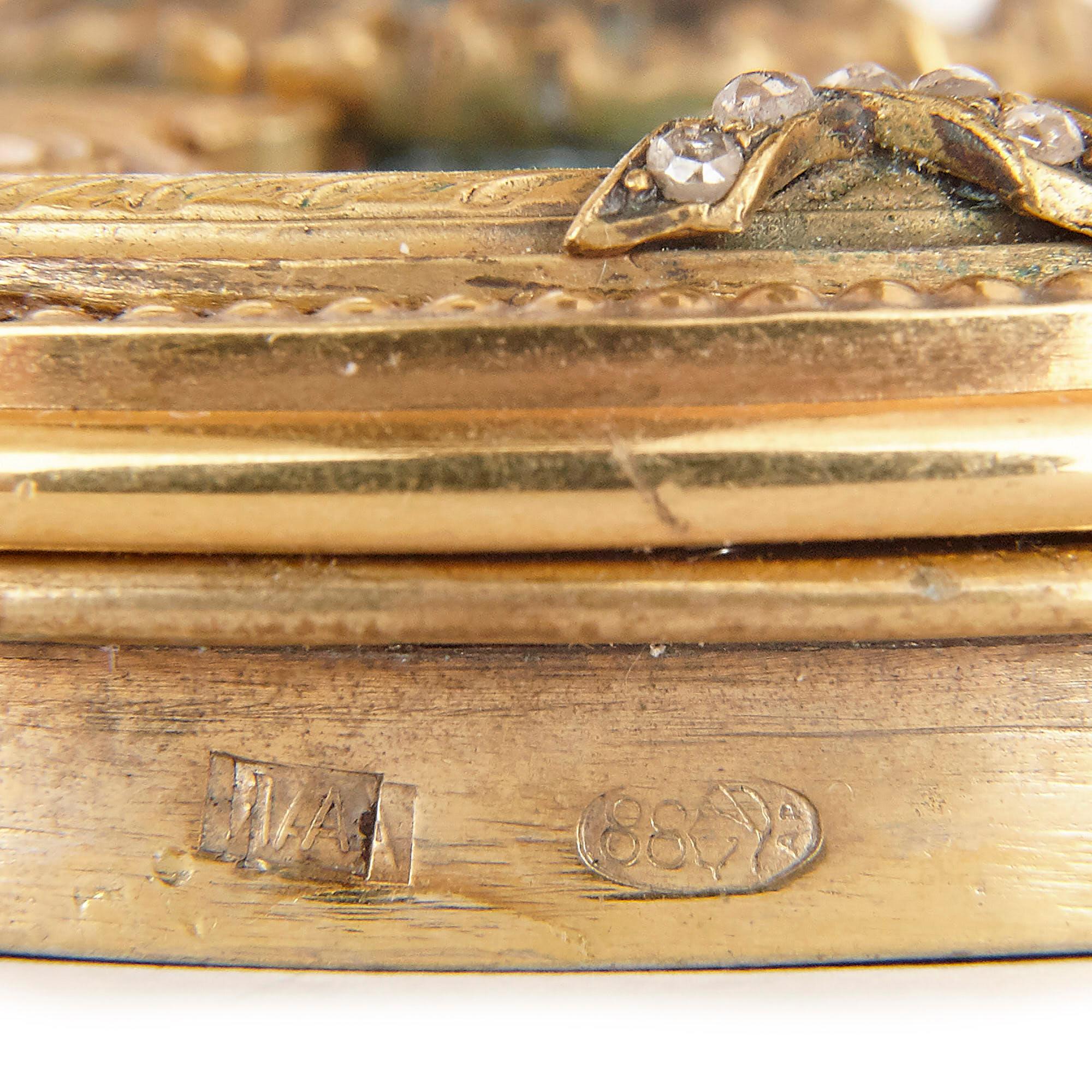 Glass, Enamel, and Vermeil Caviar Dish in the Manner of Fabergé 1