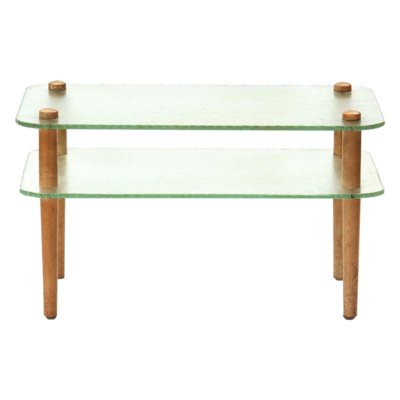 Glass End Table For Sale