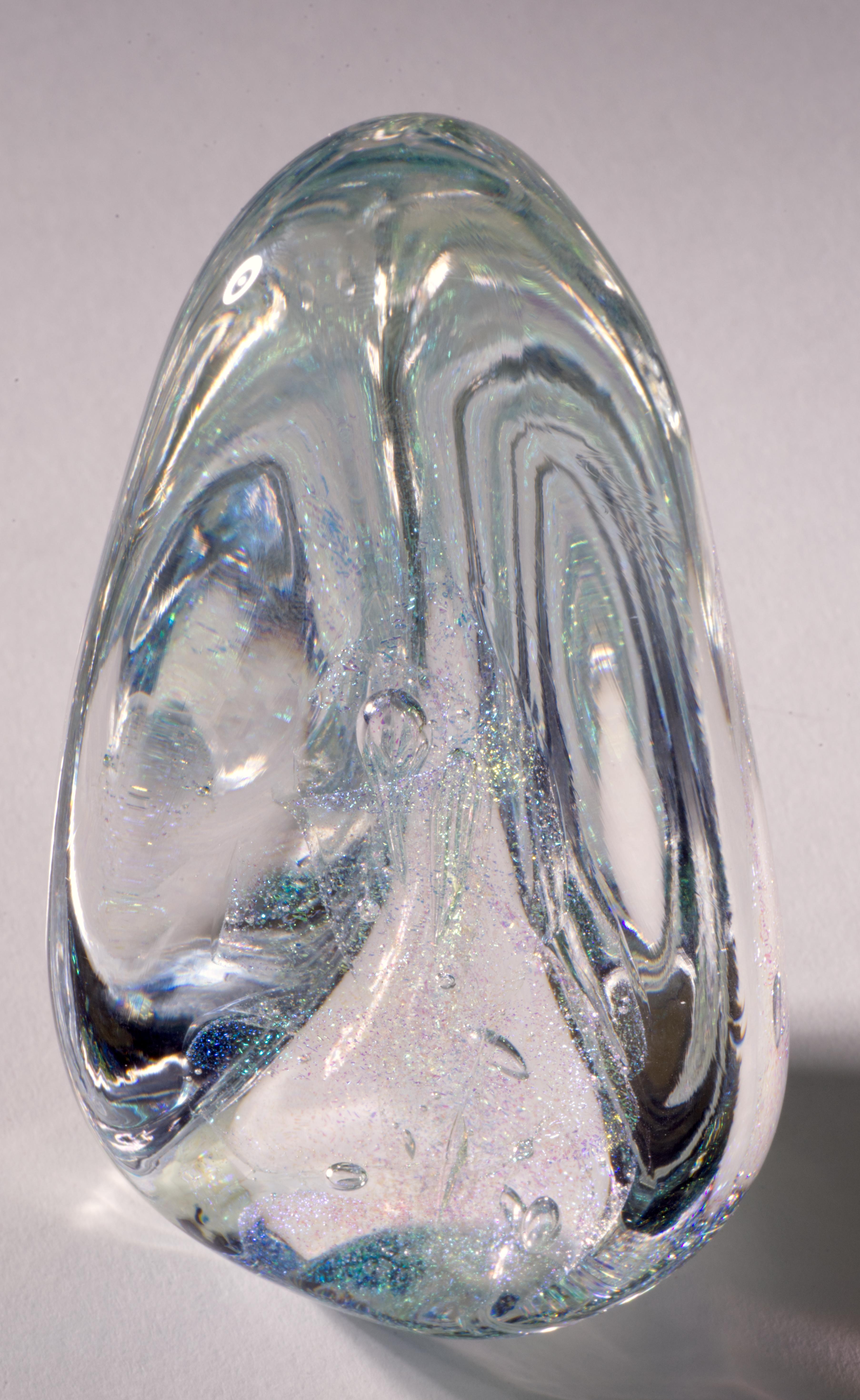 Glass Eye Studio Dichroic Sommerso Sculpture, Seattle Art Glass 2