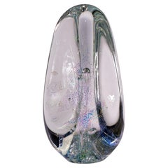 Vintage Glass Eye Studio Dichroic Sommerso Sculpture, Seattle Art Glass