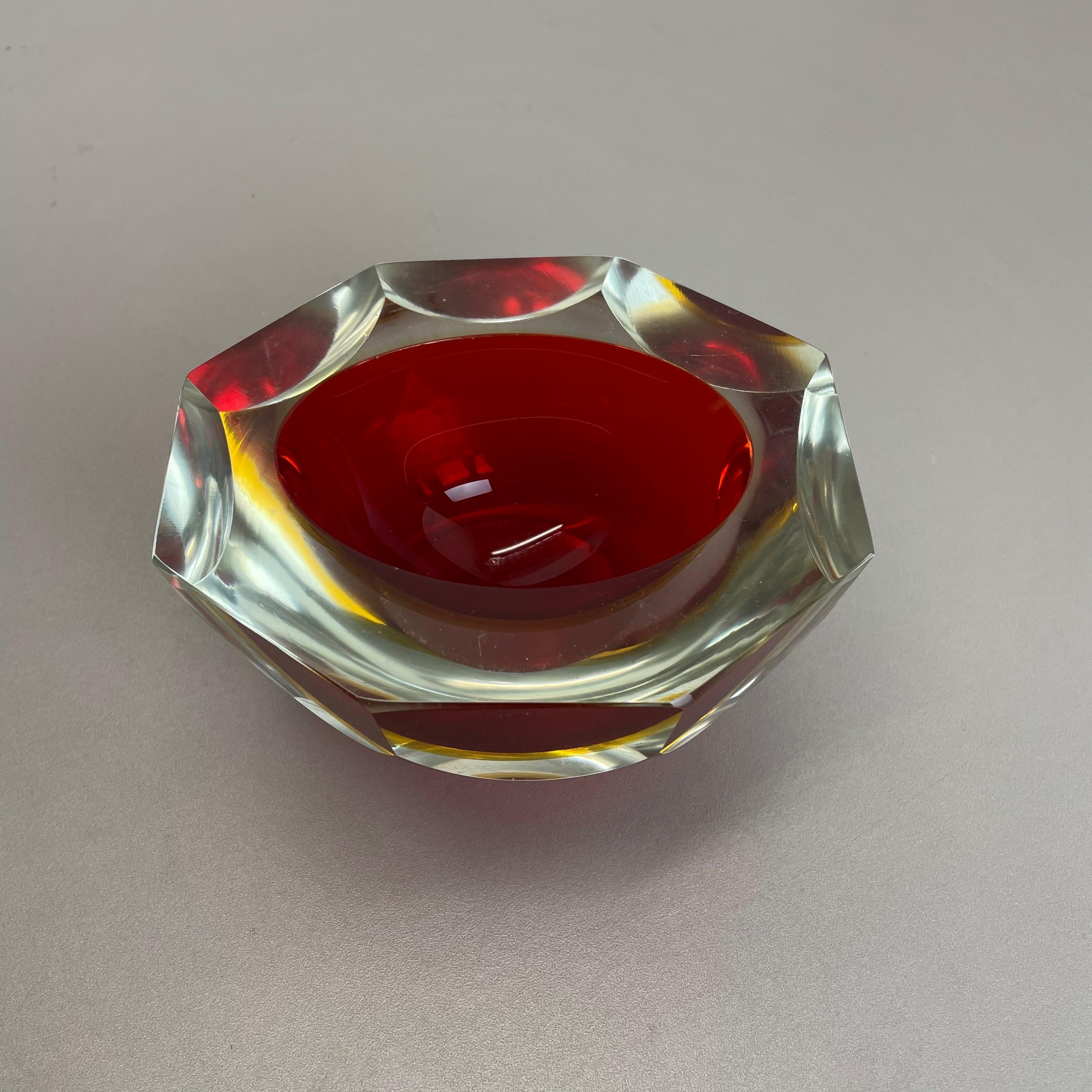 murano sommerso ashtray