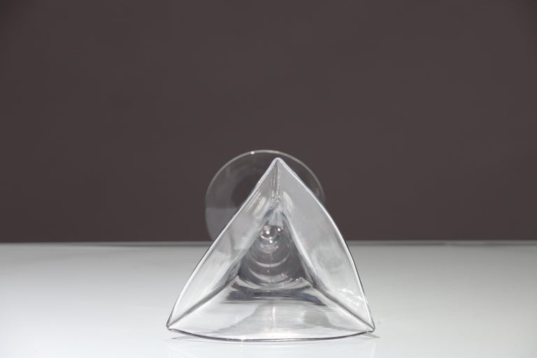 Glass Fan Vase from Blenko For Sale 4