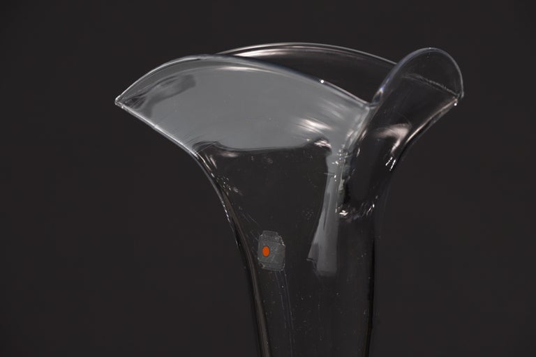 Glass Fan Vase from Blenko For Sale 6