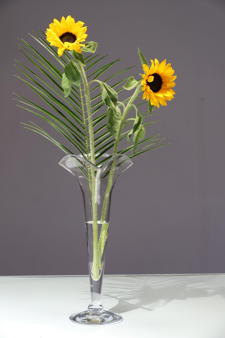 Glass Fan Vase from Blenko For Sale 8