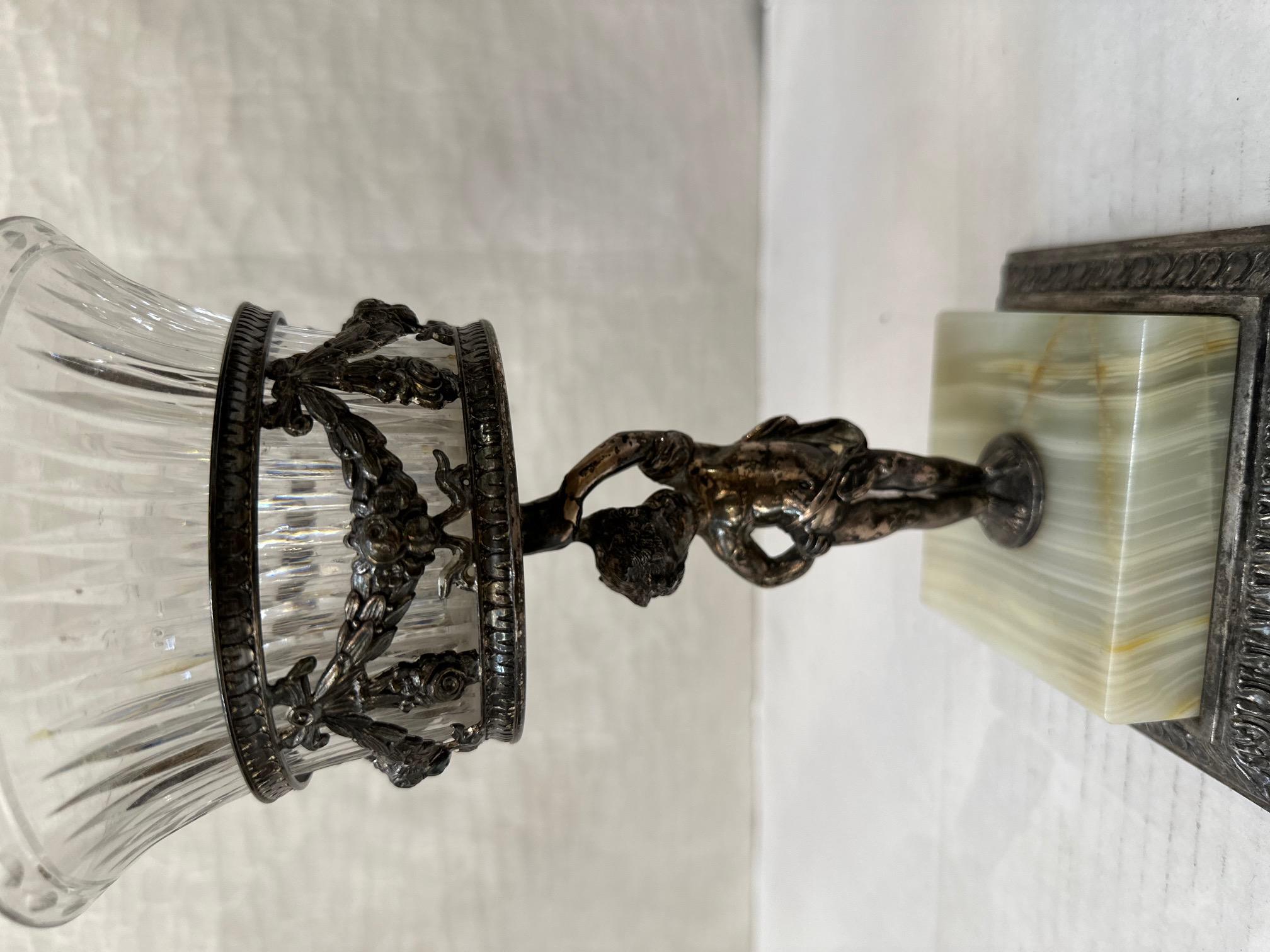 20th Century Glass Figural Centerpiece For Sale