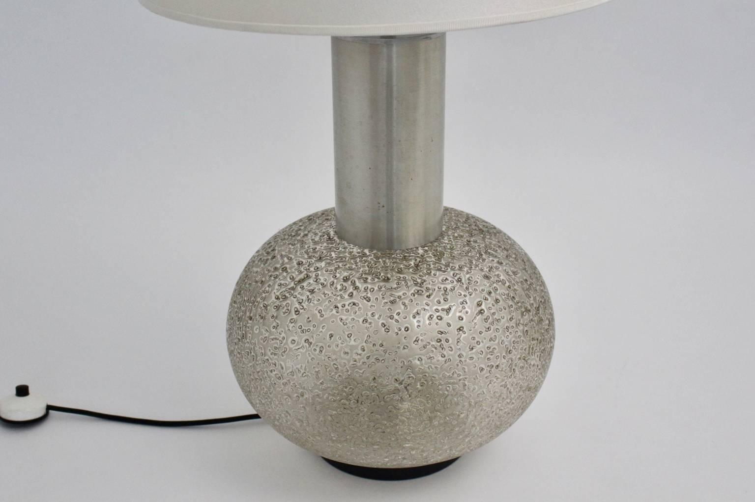 Space Age Vintage Glass Floor Lamp by Doria 1970s Germany For Sale 1