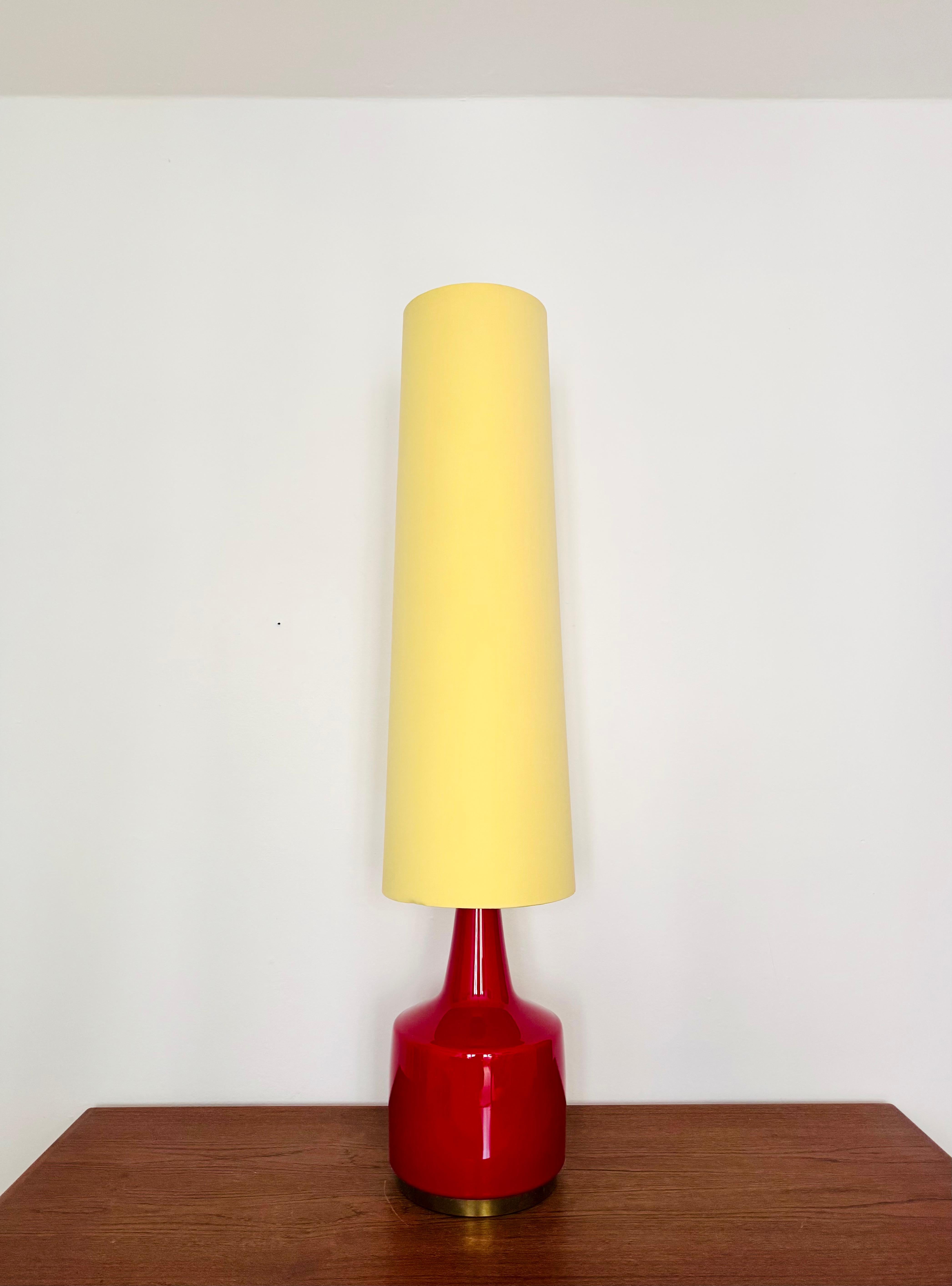 Mid-Century Modern Lampadaire en verre de Doria en vente