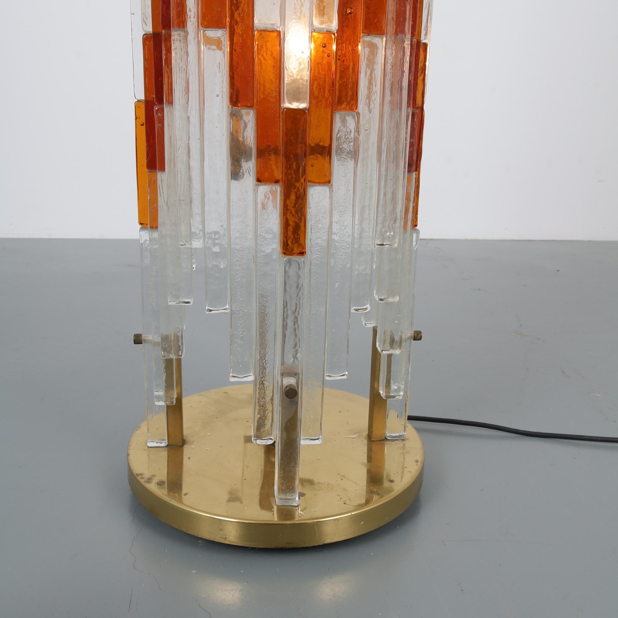 Glass Floor Lamp by Poliarte, Italy, 1960 For Sale 5