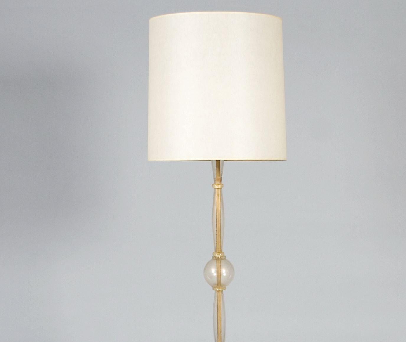 Italian Glass Floor Lamp by Seguso
