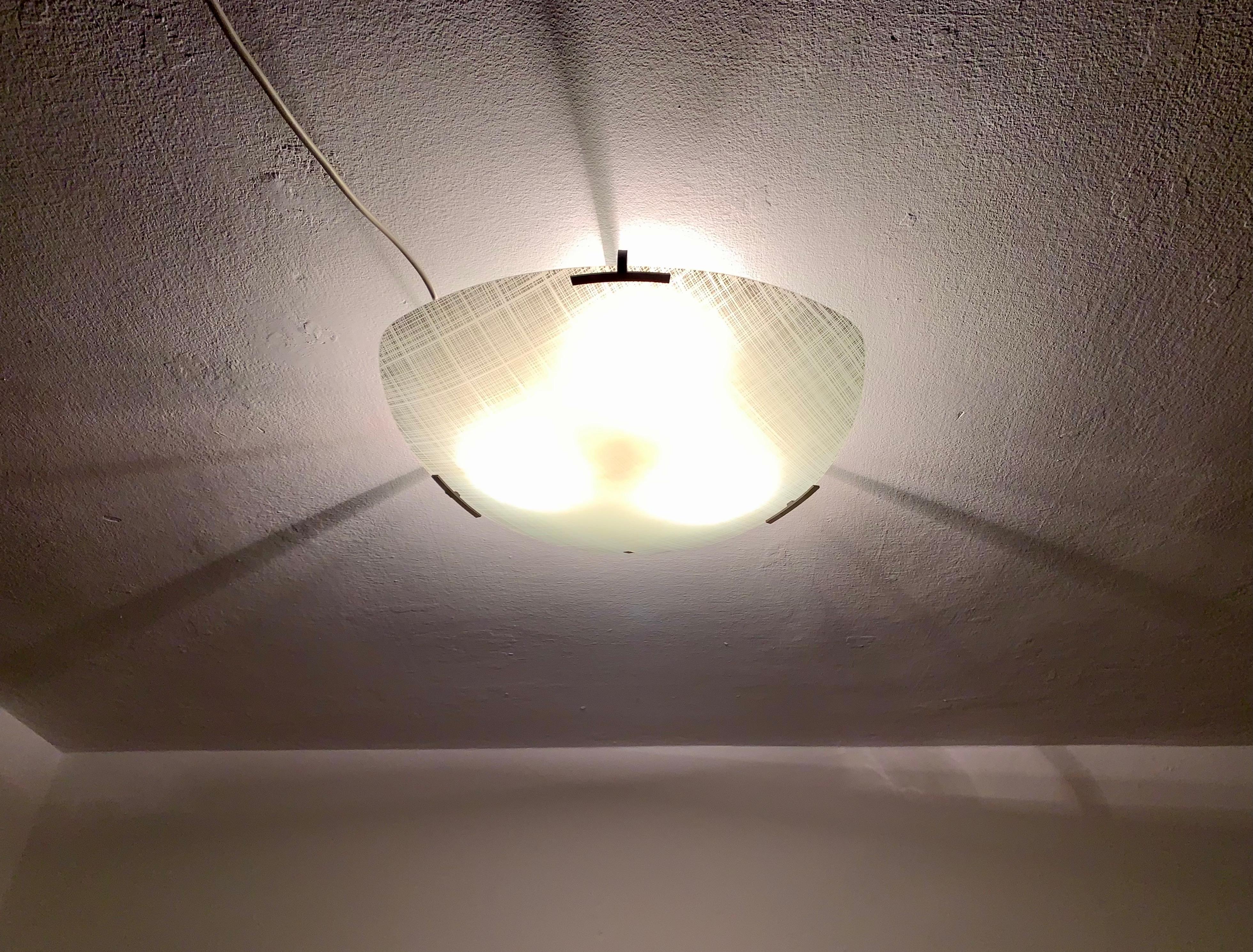 Flush-Lampe aus Glas von Doria im Angebot 5