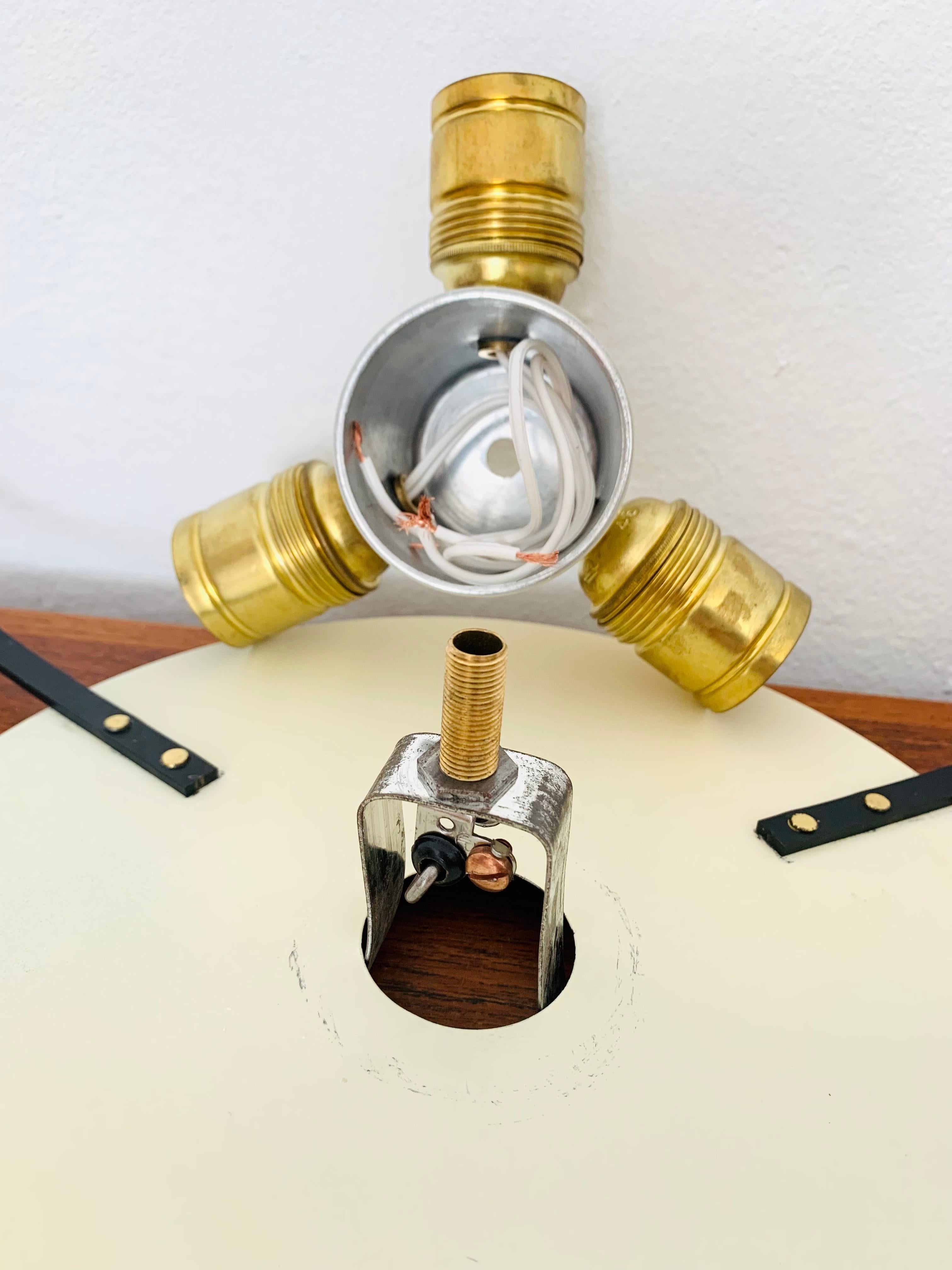 Flush-Lampe aus Glas von Doria im Angebot 8