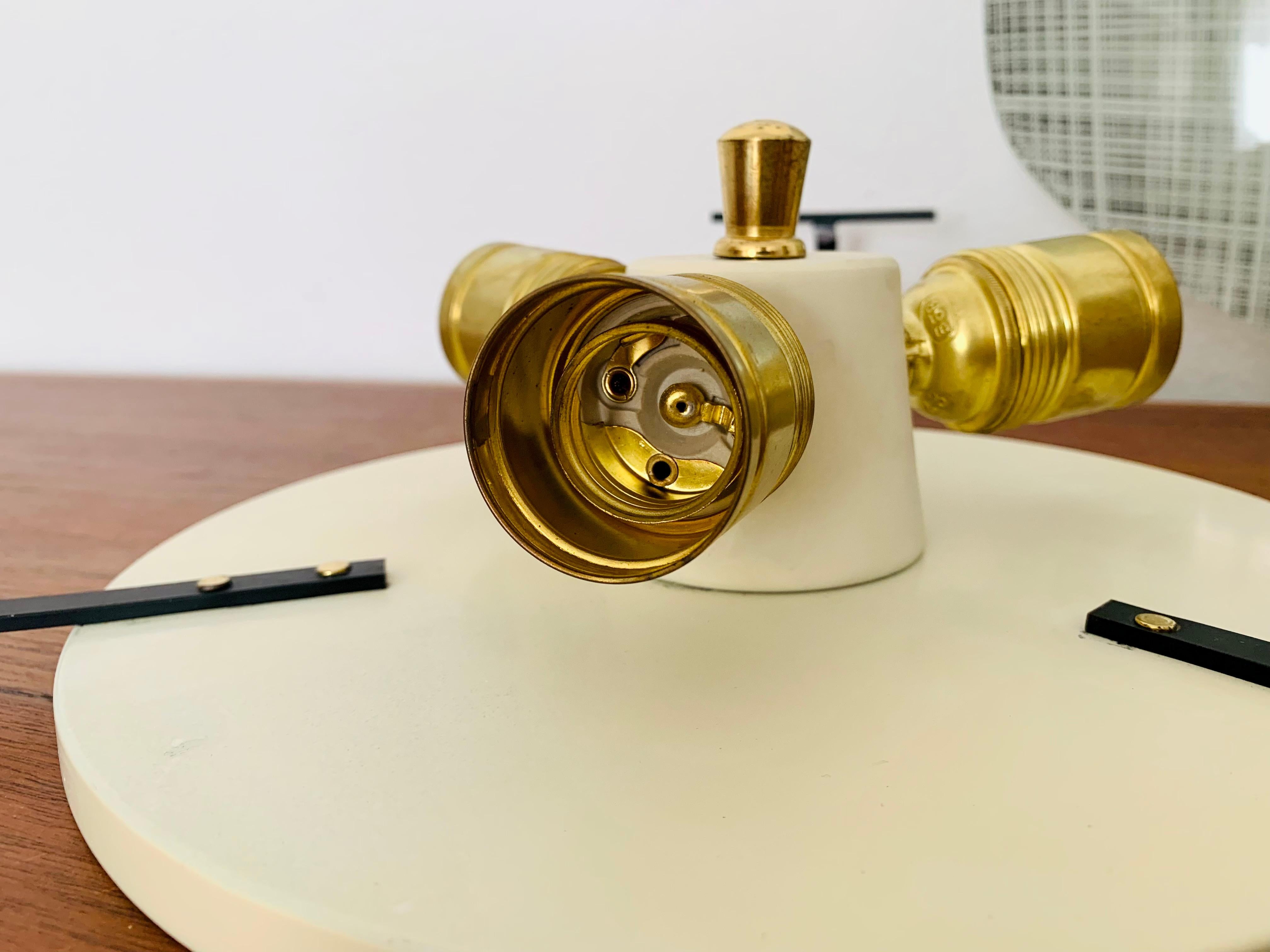 Flush-Lampe aus Glas von Doria im Angebot 9
