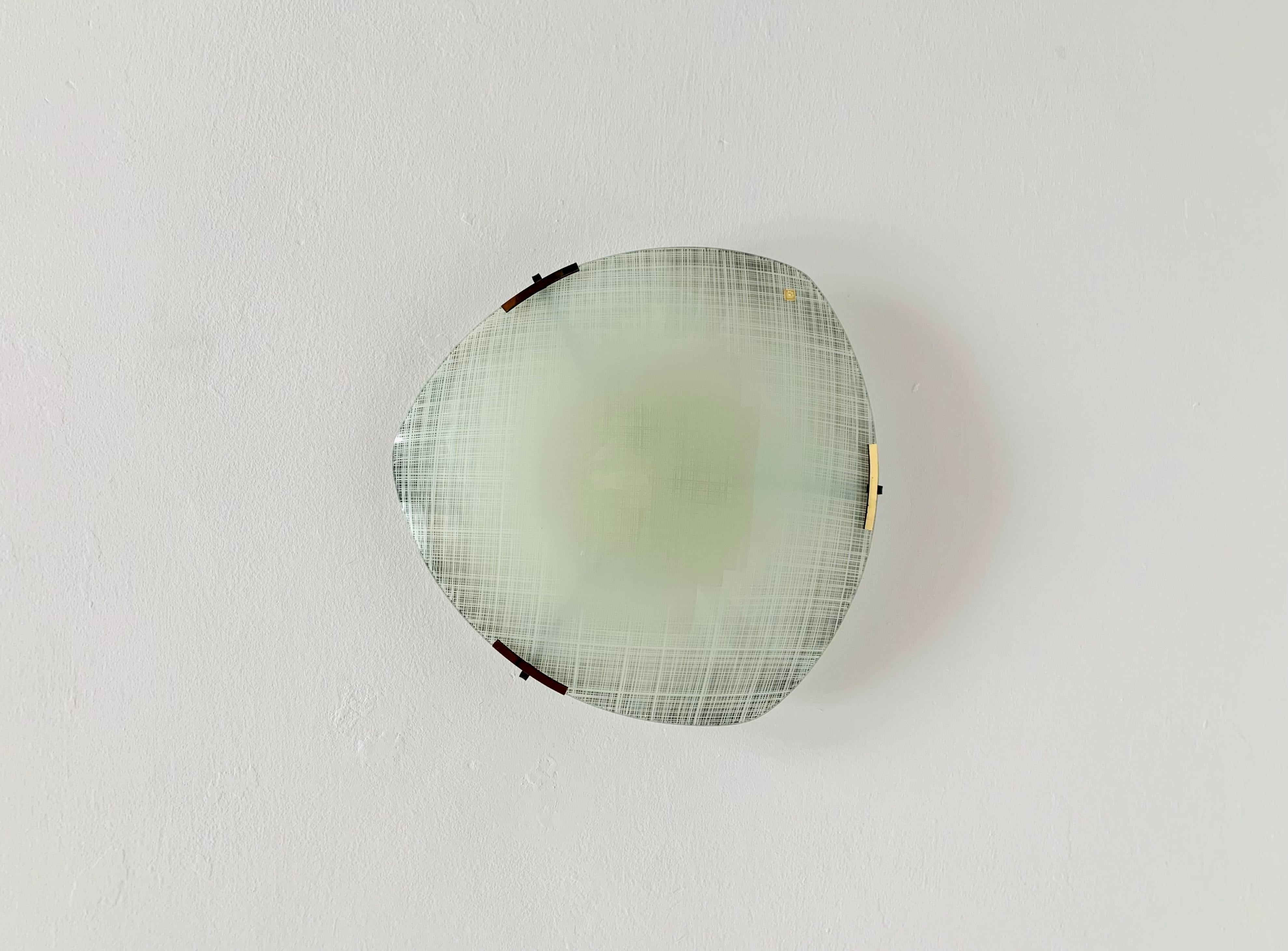Flush-Lampe aus Glas von Doria im Zustand „Gut“ im Angebot in München, DE