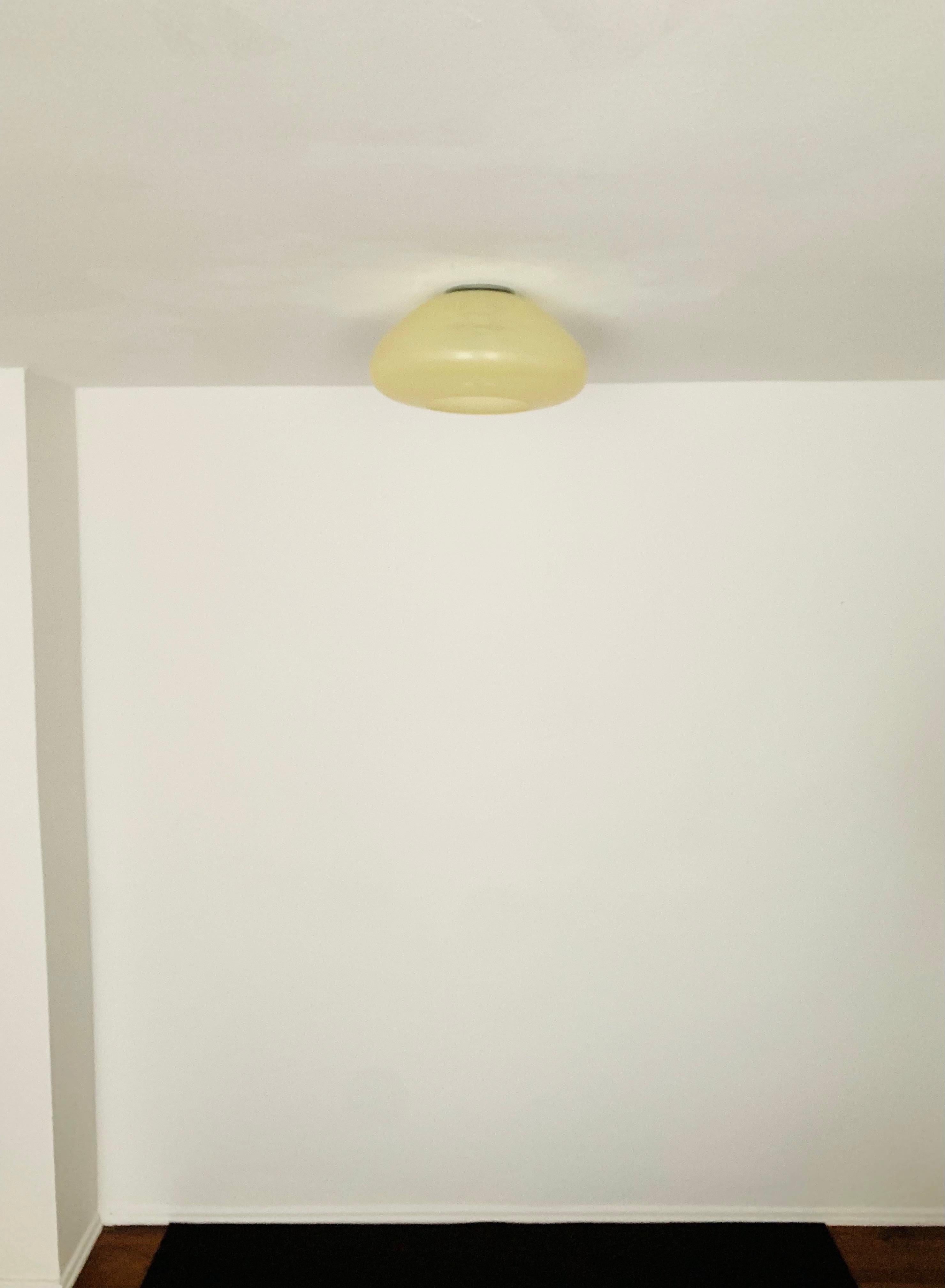 Lampe encastrée en verre de Wilhelm Wagenfeld pour Peill and Putzler Bon état - En vente à München, DE