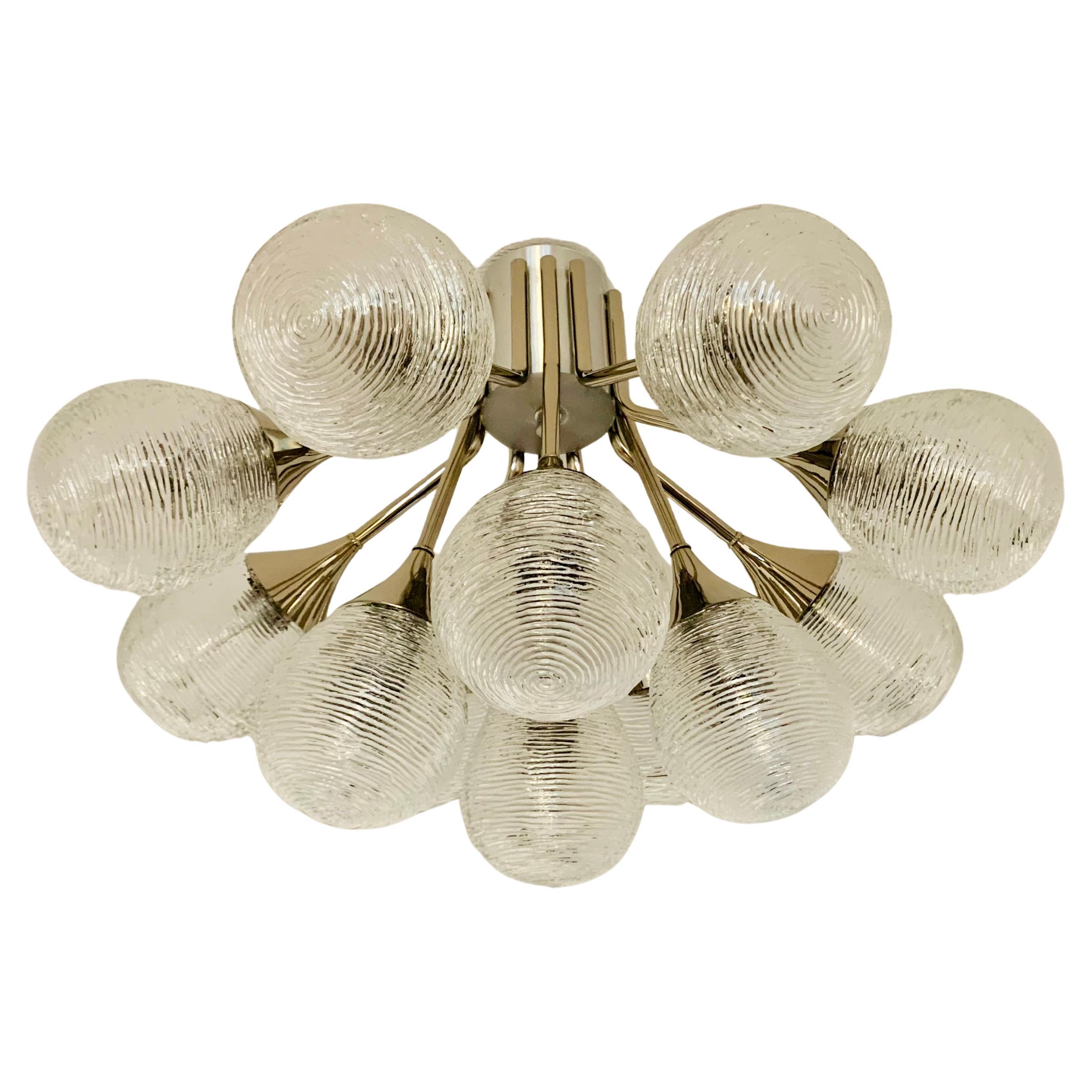 Glass Flush Lamp
