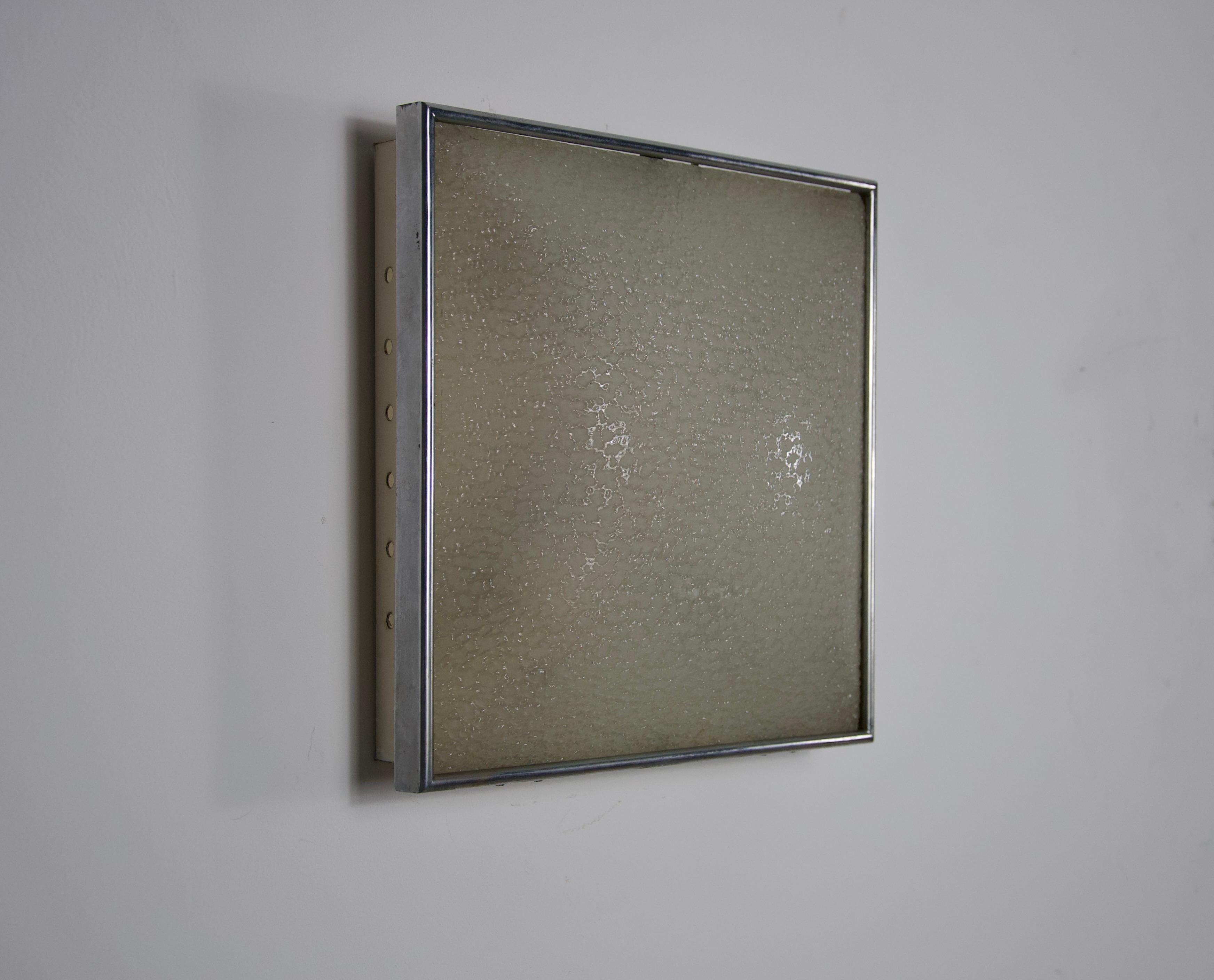 Vetro Montatura ad incasso in vetro attribuita a Fontana Arte, anni '50, Italia in vendita