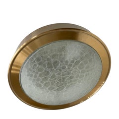 Glass Flush Mount by Doria Leuchten, Germany, 1970s