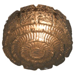Glass Flush Mount by Glashütte Limburg, Germany, 1960s